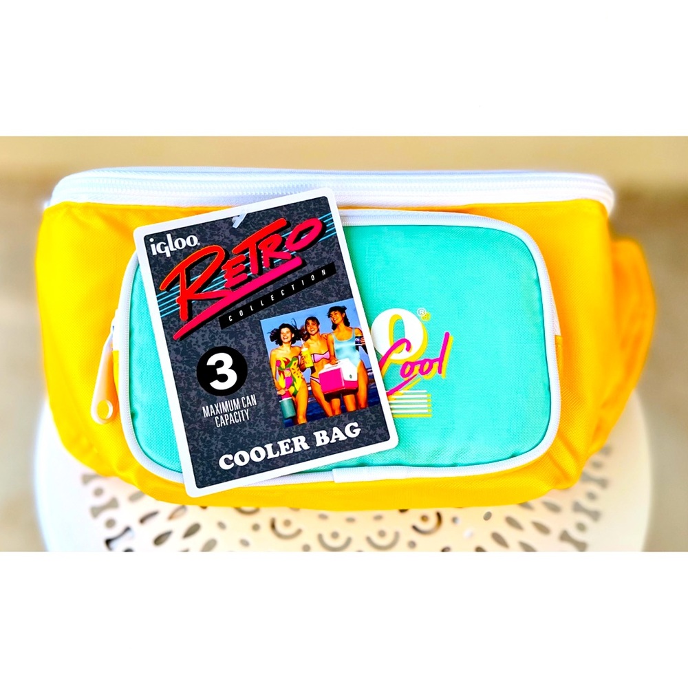 Igloo fanny pack yellow retro
